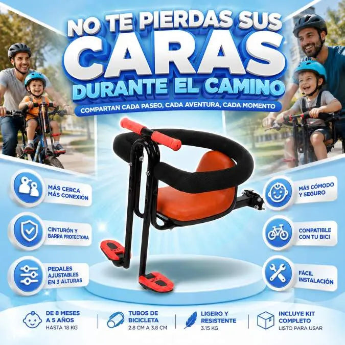 Asiento Infantil para Bicicleta | Más Cerca, Más Risas y Más Momentos Juntos