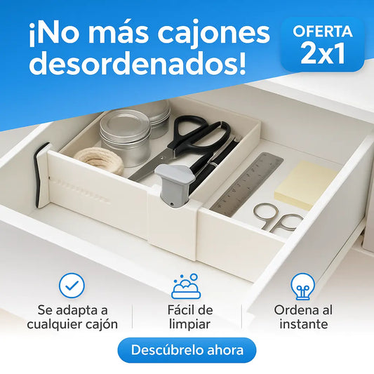 2x1 Divisores ajustables para cajones o estantes 🎁HOY 30% DCTO🎁