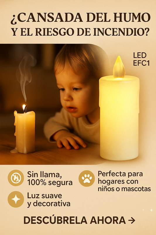OFERTA PACK X 3 UND Vela Led Efecto Cristal Decoracion