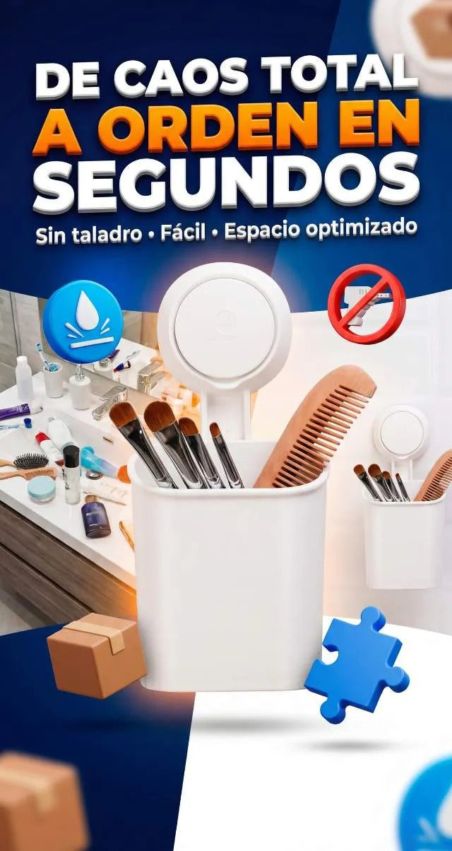 OFERTA 2 X 1 soporte organizador con ventosa
