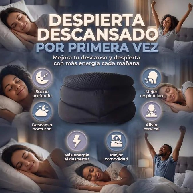 Almohada Soporte Cuello Anti-Ronquidos Descansa mejor con nuestra almohada