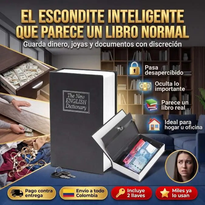 La caja de seguridad Homesafe te permite guardar y mantener a salvo tus pertenencias más valiosas.
