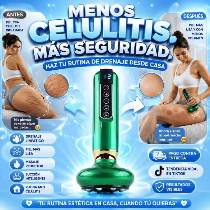 Masajeador Corporal Con Ventosas-Reduce eficazmente la celulitis
