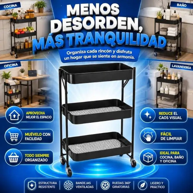 Carro Organizador 3 Niveles