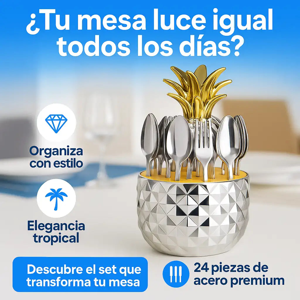 TropicalSet ® 24 piezas Haz que tu comedor hable por ti: moderno, vibrante y único 🟡Aprovecha el 40% DCTO solo por tiempo limitado