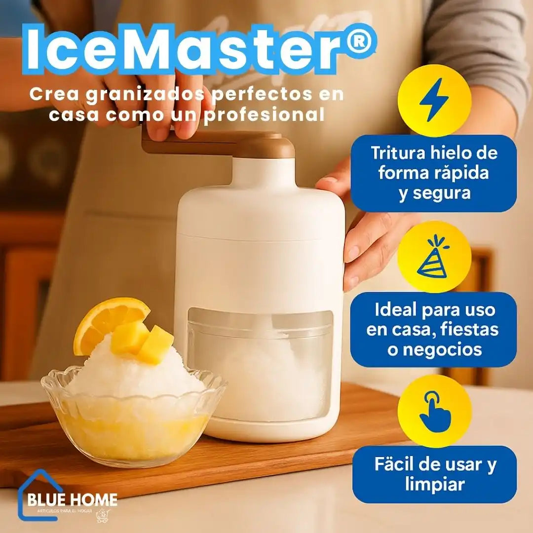 IceMaster®Tritura, sirve y disfruta. Sin esfuerzo, sin electricidad.
