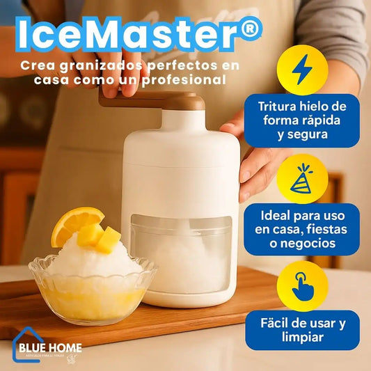 IceMaster®Tritura, sirve y disfruta. Sin esfuerzo, sin electricidad.