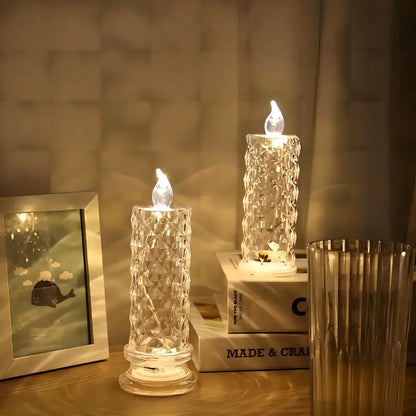 OFERTA CAJA X 3 UND Luz de vela LED 🕯️✨Lámpara de noche atmosférica💡🌙