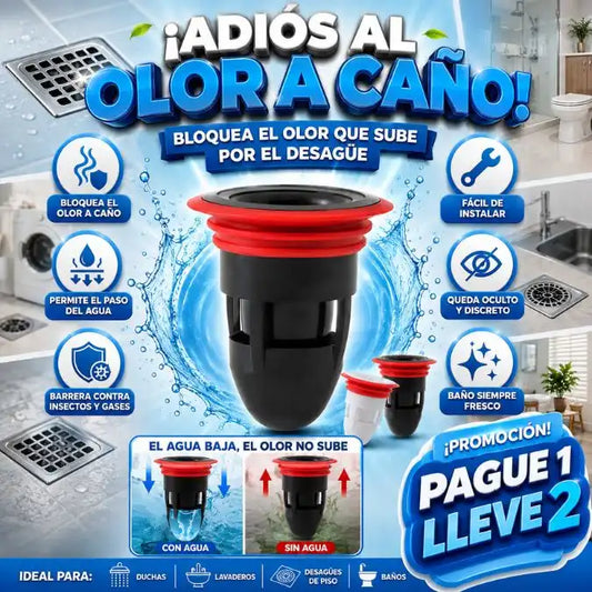 🔥PAGUE 1 LLEVA 2 🔥Tapón Antiolor para Desagüe | Bloquea el Olor a Caño