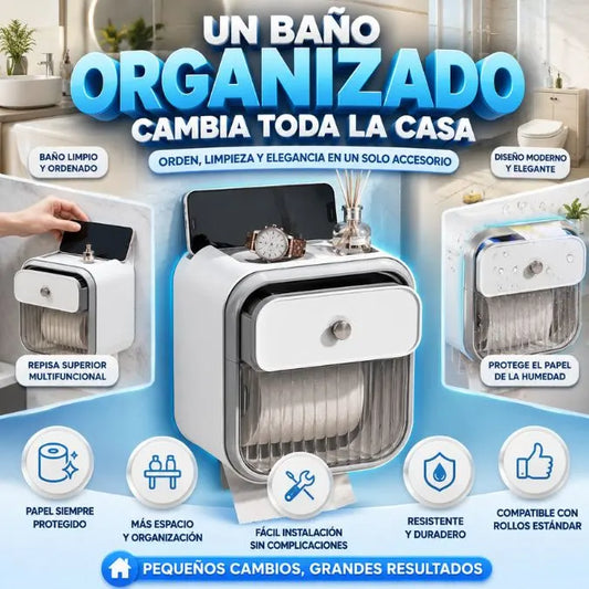 Dispensador de Papel Higiénico que Organiza y Moderniza tu Baño