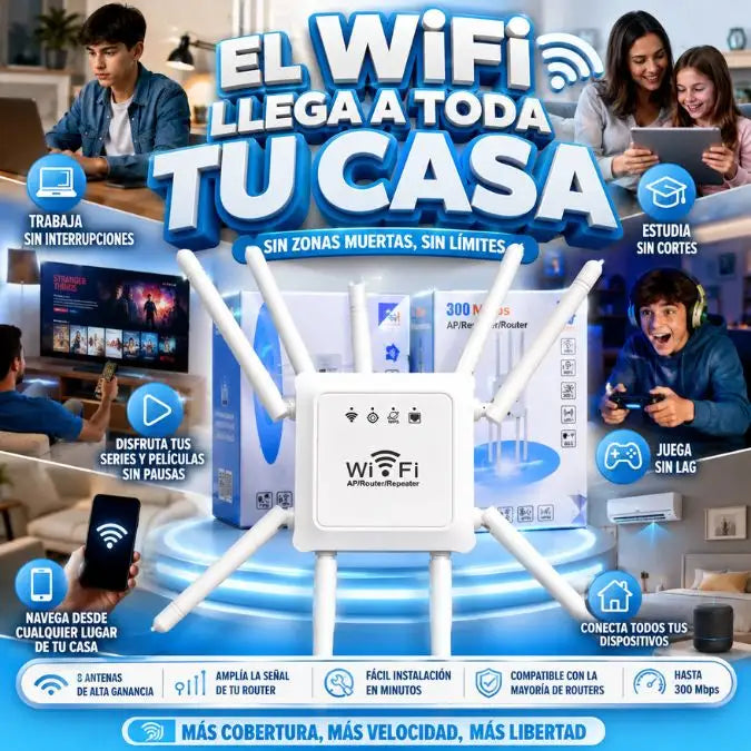 WiReach Pro 8 | Lleva el WiFi a Cada Rincón de Tu Casa