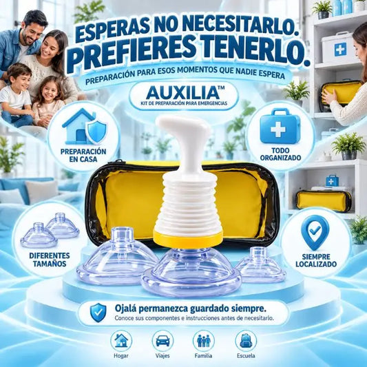 AUXILIA | Kit Antiatragantamiento 🫁🛡️ Prepárate para una Emergencia en Familia 👨‍👩‍👧‍👦
