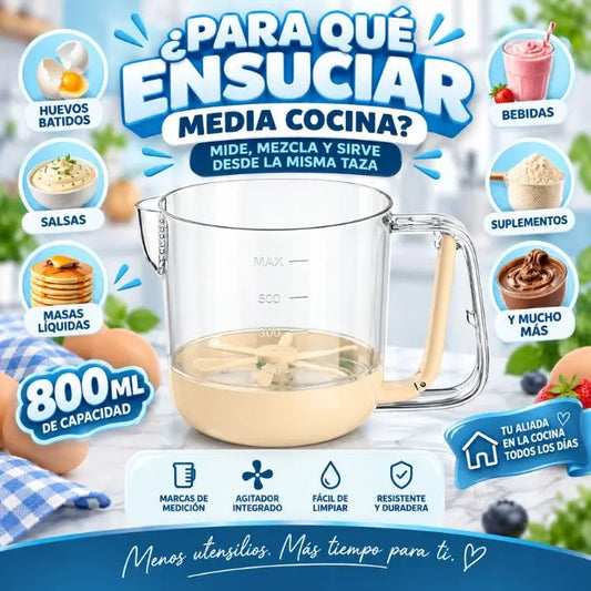 MixCup 3en1 – Mide, Mezcla y Sirve Sin Ensuciar Media Cocina