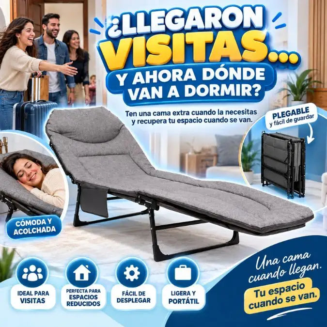 🛏️ NÓMADA FLEX | La Cama Plegable para tus Visitas 🏡✨