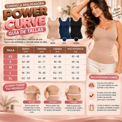 ✨ Camisilla Moldeadora Power Curve 💖 | Moldea tu Figura y Disfruta de Comodidad Todo el Día 🤎