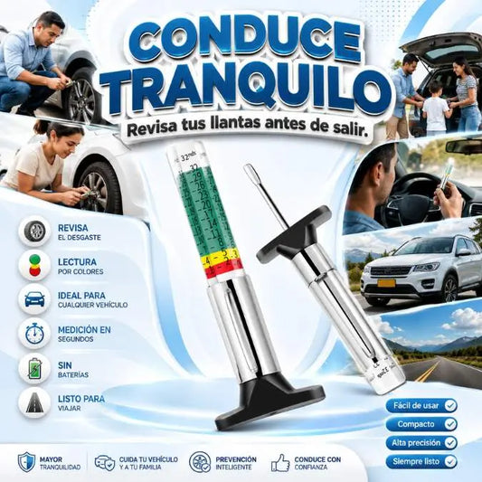 OFERTA  2 X 1 Profundímetro de Llantas H250 Revisa el desgaste de tus llantas en segundos.
