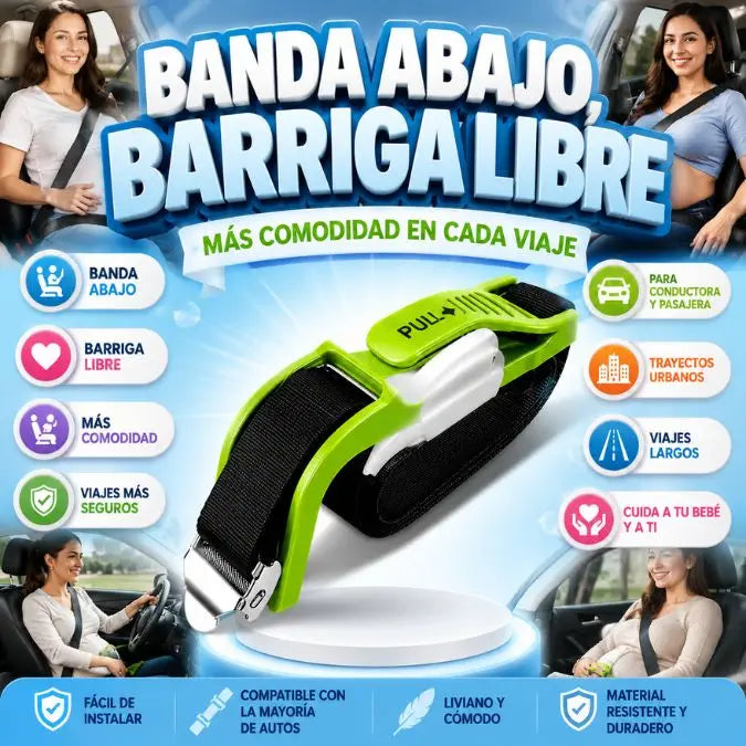 Cinturón de Seguridad para Embarazadas BellyRide – Viaja Más Cómoda