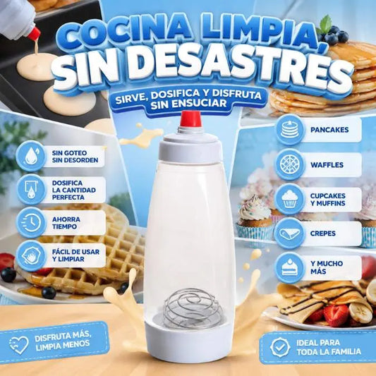 Dispensador Dosificador para Pancakes y Repostería | Cocina Limpia, Sin Desastres