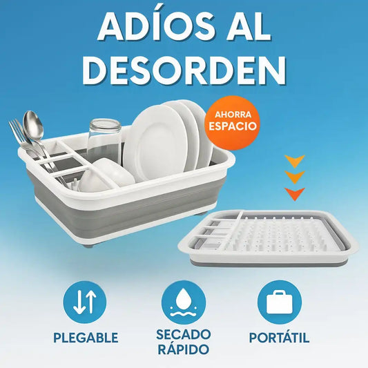 KleanRack® Escurridor Plegable Silicona Premium 🔥HOY 40%OFF🔥