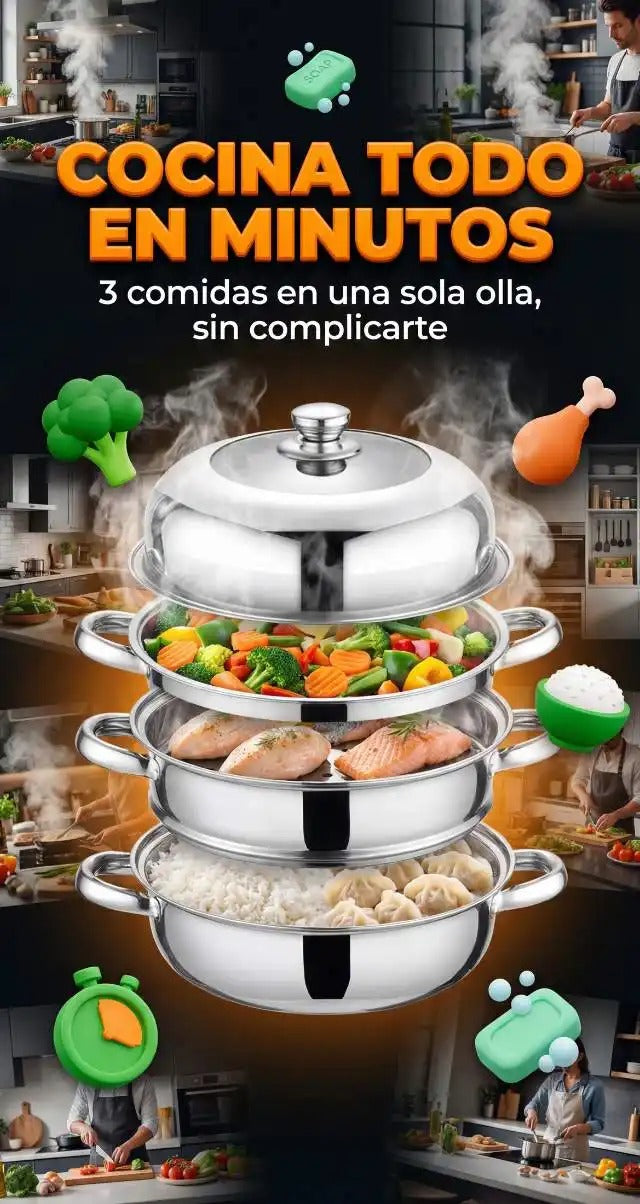 VAPORIX HOME® 🥦 Cocina saludable sin aceite y en menos tiempo