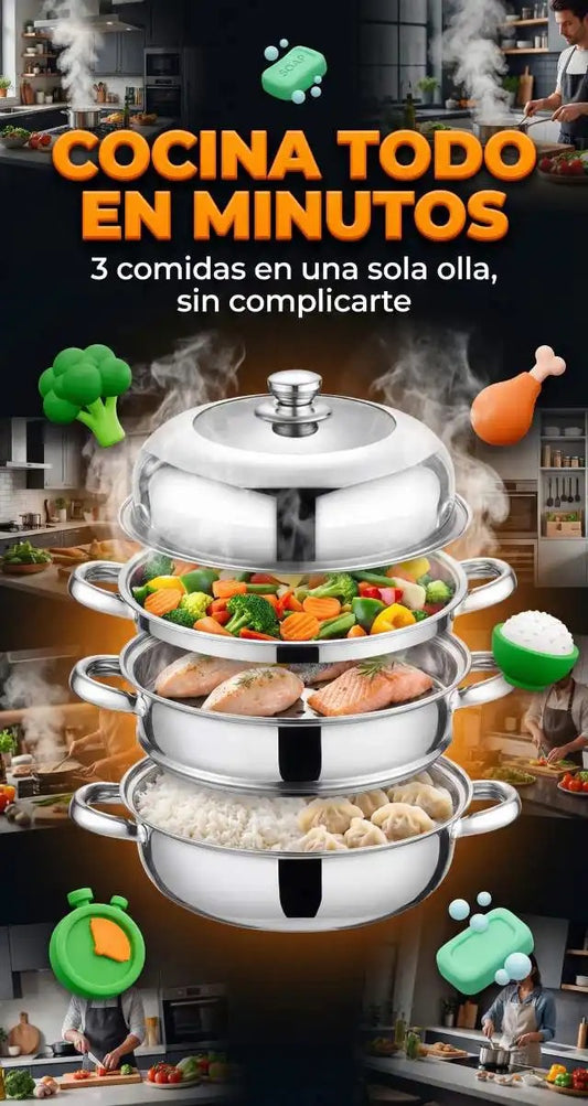 VAPORIX HOME® 🥦 Cocina saludable sin aceite y en menos tiempo