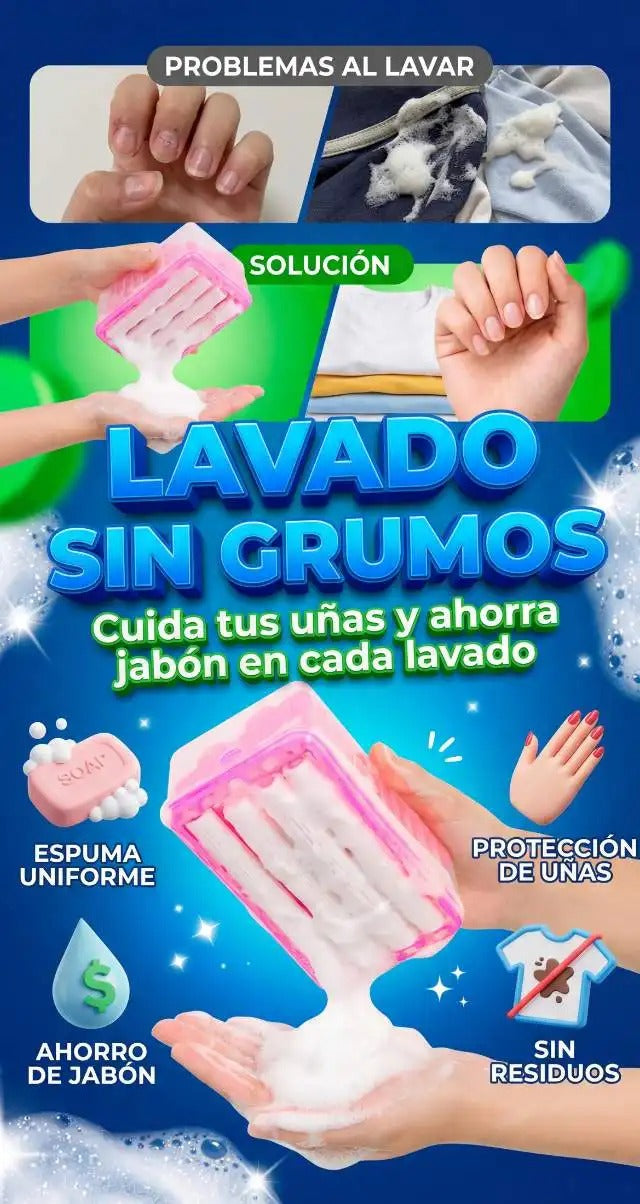 Jabonera 2 en 1 – Espuma Rápida y Almacenamiento Práctico