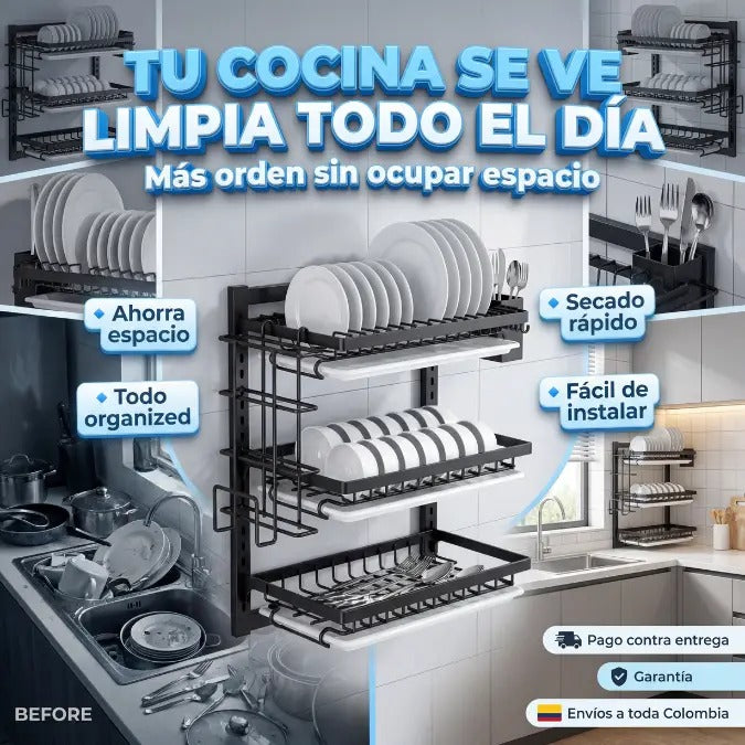 Escurridor 3 Niveles De Pared