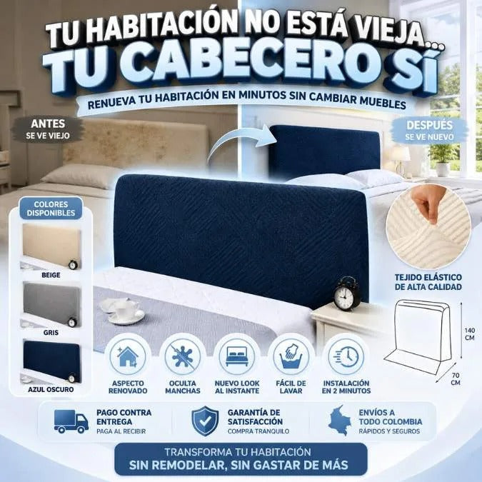 Funda Protector Espaldar De Cama 📏 Medidas aproximadas: 140 cm x 70 cm