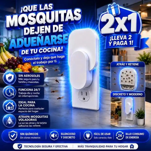 Trampa Moscas Enchufe Casa Mantén tu hogar libre de insectos de forma segura y eficiente.