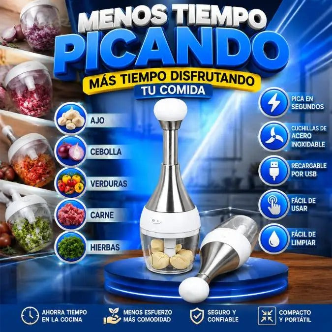 Picamax Pro™ Pica, mezcla y prepara en segundos.