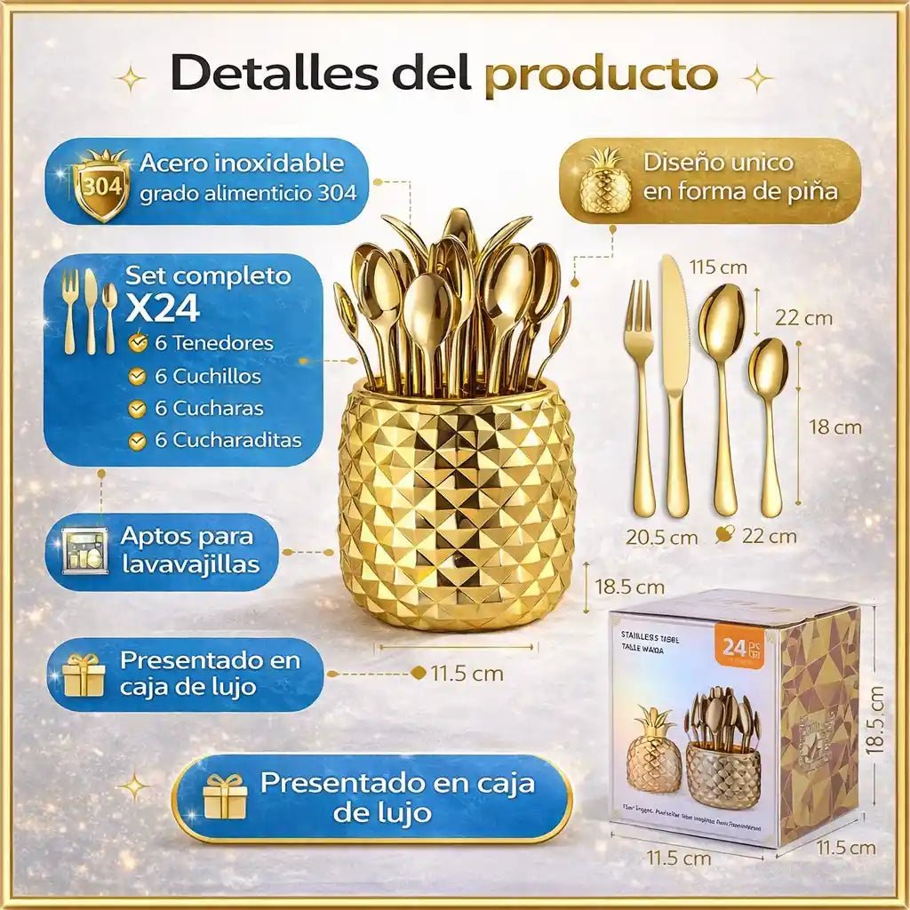 TropicalSet ® 24 piezas Haz que tu comedor hable por ti: moderno, vibrante y único 🟡Aprovecha el 40% DCTO solo por tiempo limitado
