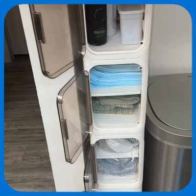 SmartRack®️✅Material POLICARBONATO (ABS) TAMAÑO;👉 Ancho (20.cm)👉 Alto (1.30cm)👉 Fondo (33.cm)🎁40%