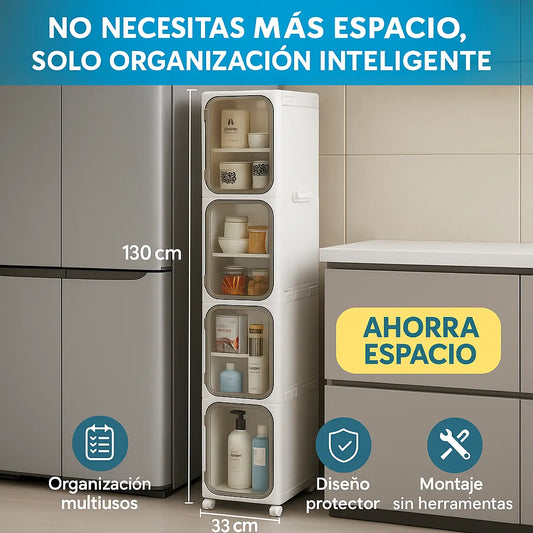 SmartRack®️✅Material POLICARBONATO (ABS) TAMAÑO;👉 Ancho (20.cm)👉 Alto (1.30cm)👉 Fondo (33.cm)🎁40%